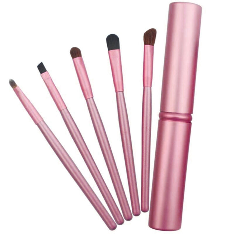 5-teiliges Set mit Griffen für Augen-Make-up und Aluminiumhülse