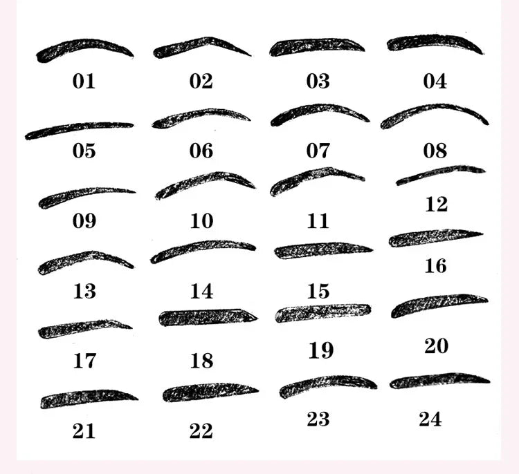 24-in-1 Augenbrauen-Schablonen-Set, 24-in-1