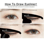 20 Stück / 10 Sets Damen-Katzenlinien-Augen-Make-up-Werkzeugmodell