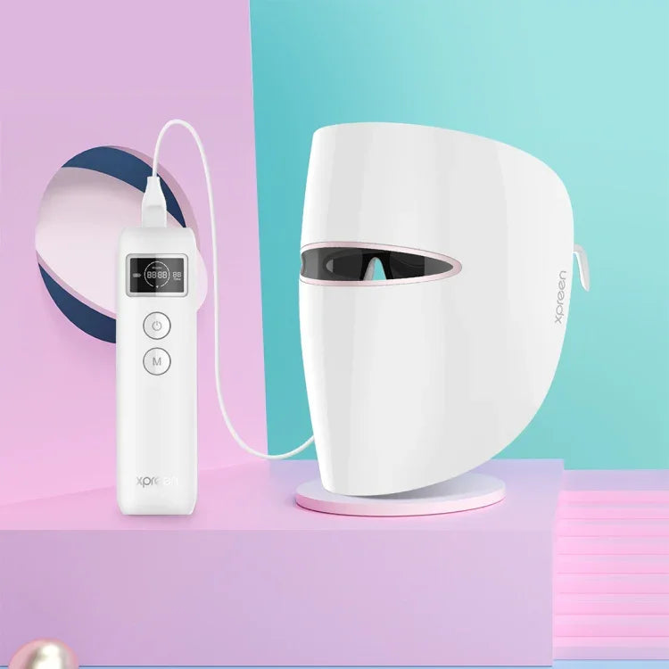 Xpreen Blaue und Rote Lichttherapie-Gesichtsmaske zur Aknebehandlung