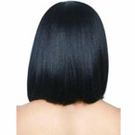 Damen-Perücke mit Mittelscheitel, flauschigem, schulterlangem, glattem Haar