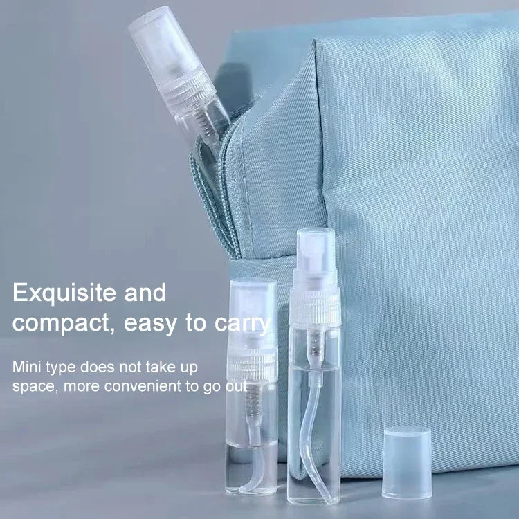 50 Stück leere Parfümflaschen, Sprühflaschen, Fassungsvermögen: 2 ml (transparent), 2 ml (transparent)