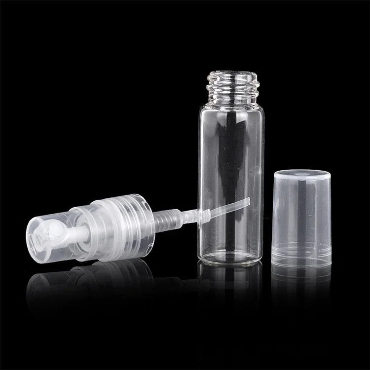 50 Stück leere Parfümflaschen, Sprühflaschen, Fassungsvermögen: 5 ml (transparent), 5 ml (transparent)