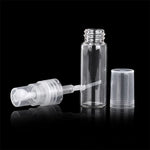 50 Stück Parfümfläschchen, Sprühflaschen, leere Parfümfläschchen, Fassungsvermögen: 10 ml (transparent), 10 ml (transparent)