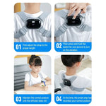 Intelligenter Haltungskorrektor für Erwachsene und Kinder, intelligenter Haltungstrainer, orthopädisch (grau), orthopädisch (schwarz), orthopädisch (rosa)