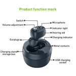 KAIXINWEI VHP-601 DC3.7V In-ear Bluetooth Hearing Aid Sound Amplifier