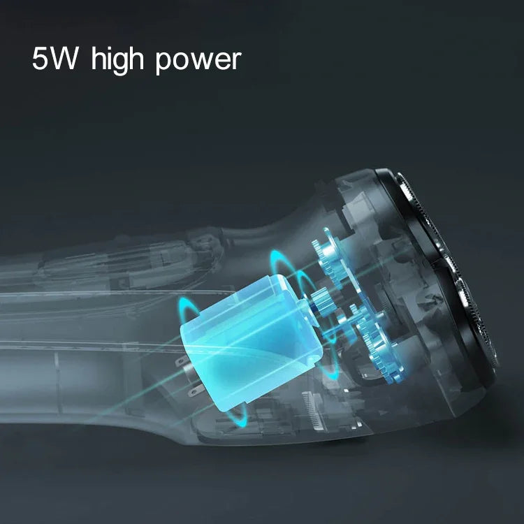 Original Xiaomi ENCHEN Wasserdichter, wiederaufladbarer Elektrorasierer mit drei rotierenden Doppelringklingen für Herren