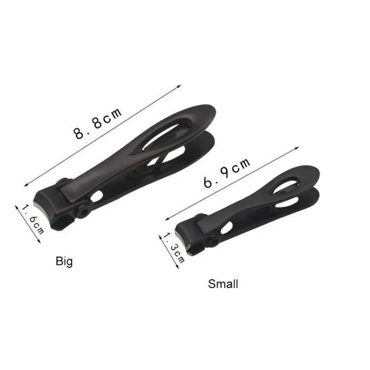 Nagelkunst-Werkzeug Nagelknipser Nagelzange aus Edelstahl, Größe: S, 6,9 x 1,3 cm, Größe: 6,9 x 1,3 cm (Schwarz)