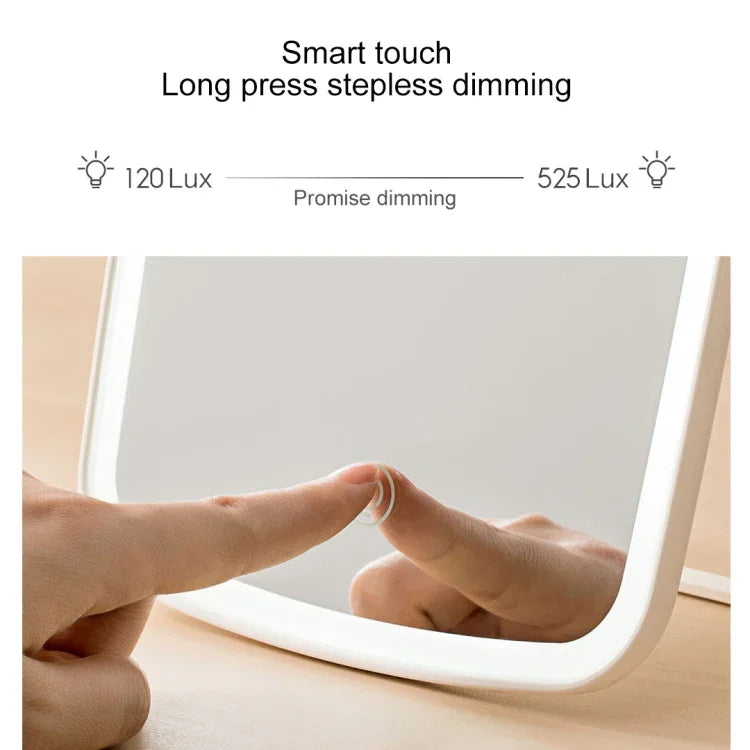 Original Xiaomi Youpin jordan&amp;judy einseitiger quadratischer LED-Tischkosmetikspiegel, einfarbig