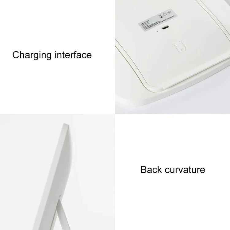 Original Xiaomi Youpin jordan&amp;judy einseitiger quadratischer LED-Tischkosmetikspiegel, einfarbig