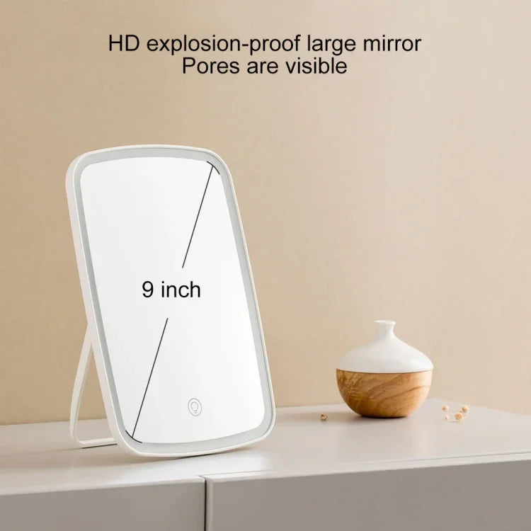 Original Xiaomi Youpin jordan&amp;judy einseitiger quadratischer LED-Tischkosmetikspiegel, einfarbig