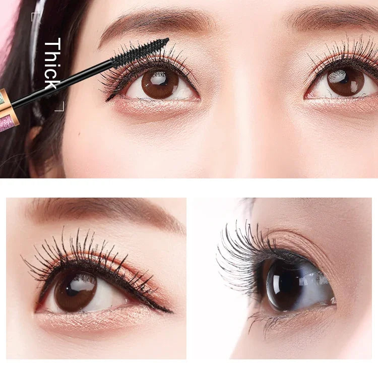 LEEZI 4D Prolong Wimperntusche für dichte, schwungvolle und wasserfeste Wimpern