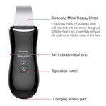 BLK-D016 Ultraschall Beauty Shovel Skin Machine Vibration Haushalt Gesichtsreinigung und Waschmassageinstrument Schönheitsinstrument