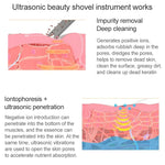 BLK-D016 Ultraschall Beauty Shovel Skin Machine Vibration Haushalt Gesichtsreinigung und Waschmassageinstrument Schönheitsinstrument