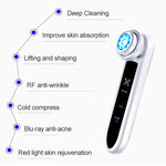 BLK-D919 RF Instrument Gesichtsvibrations-Kompakt-Lifting-Massagegerät Micro-Current-Schönheitsinstrument