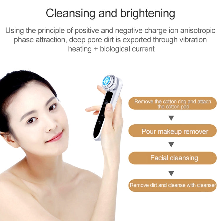 BLK-D919 RF Instrument Gesichtsvibrations-Kompakt-Lifting-Massagegerät Micro-Current-Schönheitsinstrument