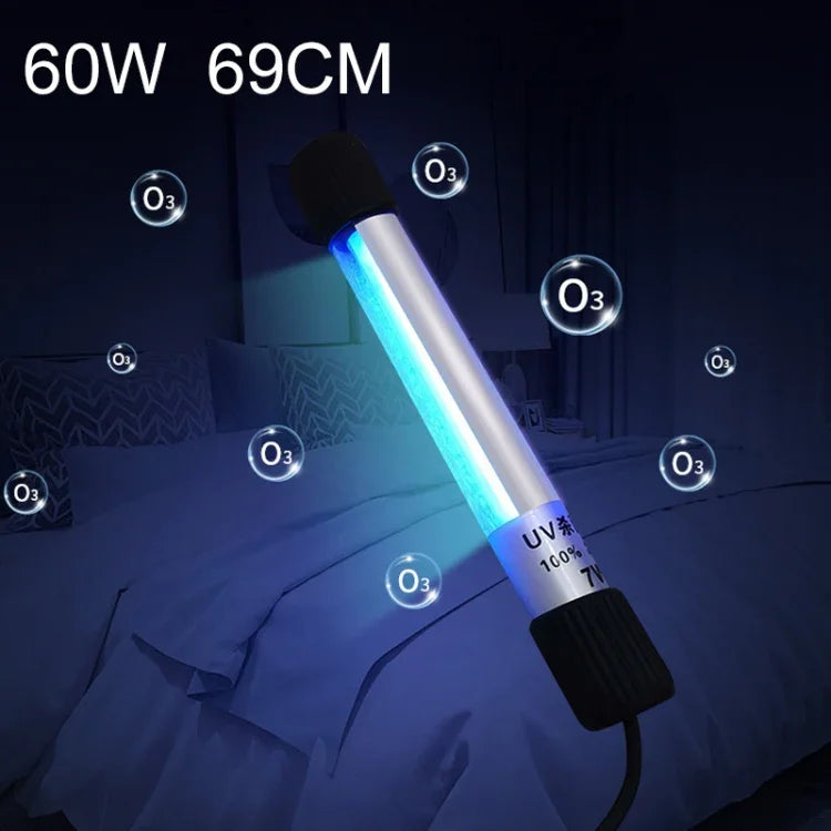 60W 69cm Länge Ozon UV-Starke Lichtdesinfektion Tragbare Anti-Virus-Sterilisationslampe Barleiste, CN-Stecker, 60W 69cm