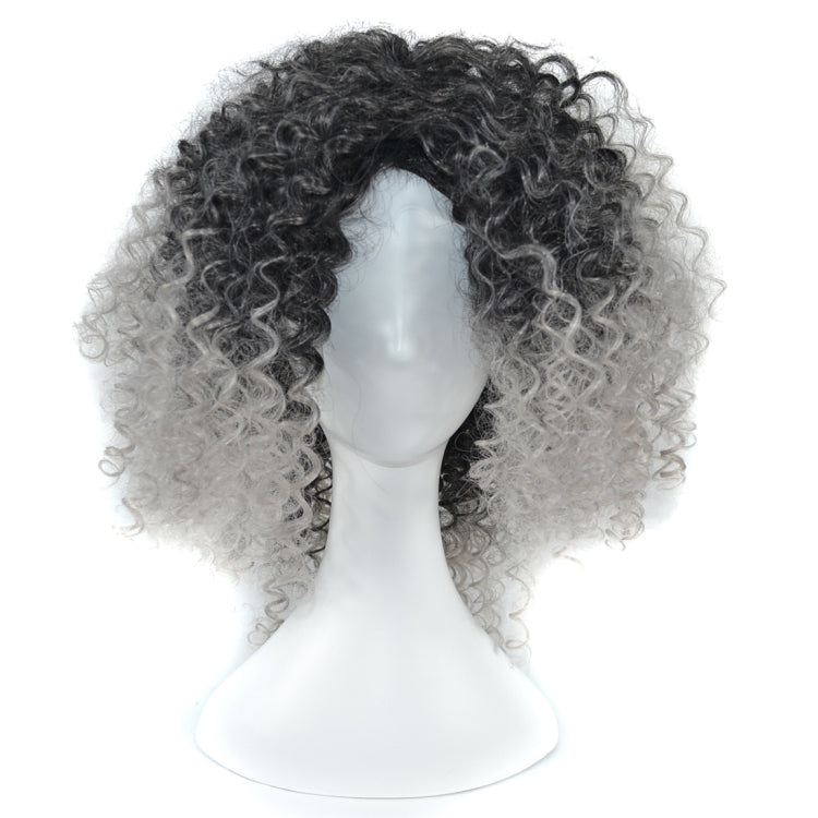 T191006 Europäische und amerikanische Perücken-Kopfbedeckung mit kurzen, kleinen Locken für Damen
