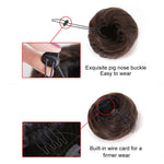 Haarknoten Blumenform Haar-Paket Haarscheibe (Kastanienbraun)
