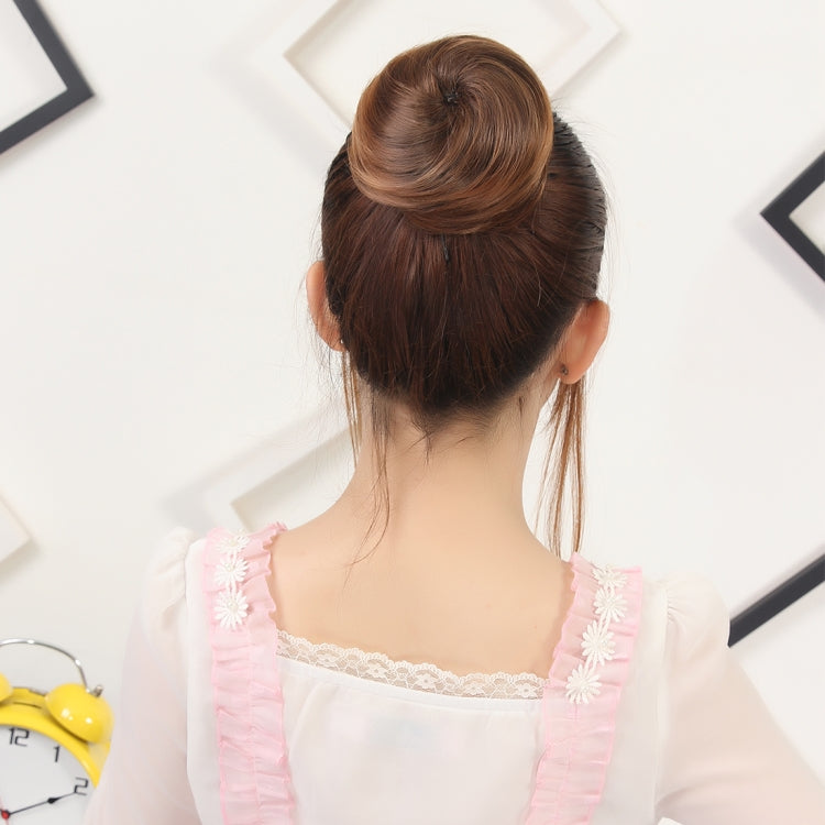 Haarknoten Blumenform Haar-Paket Haarscheibe (Kastanienbraun)
