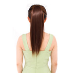 Natürlicher langer, glatter Haar-Pferdeschwanz, Perücke im Bandagen-Stil für Frauen, Länge: 45 cm, 45 cm