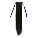 Natürlicher, langer, glatter Haar-Pferdeschwanz, Verband-Stil, Perücken-Pferdeschwanz für Frauen, Länge: 60cm, 60cm