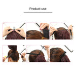 Natürlicher, langer, glatter Haar-Pferdeschwanz, Verband-Stil, Perücken-Pferdeschwanz für Frauen, Länge: 75 cm, 75 cm