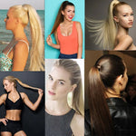 18M22# Invisible Seamless Bandage-style  Wig Long Straight Hair Wig Ponytail, 18M22#