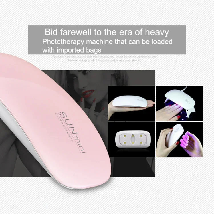 SUN mini 2 6W UV + LED USB Nagellampe Fingernägel Gel Härtung Trockner