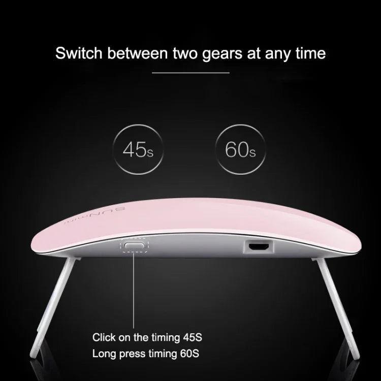 SUN mini 2 6W UV + LED USB Nagellampe Fingernägel Gel Härtung Trockner