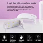 SUN mini 2 6W UV + LED USB Nagellampe Fingernägel Gel Härtung Trockner