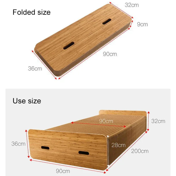 Kreatives Klapp-Einzelbett, Größe: Breite: 200x90cm, Größe: Breite: 200x90cm (Grau), Größe: Breite: 200x90cm (Braun)