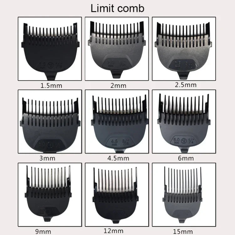 HJ-2019 Men Electric Shaver Fader Self-help Hair Clipper with Cloth + Sponge + Spare Cutter Head, Standard Version, CN Plug, with Cloth + Sponge + Spare Cutter Head