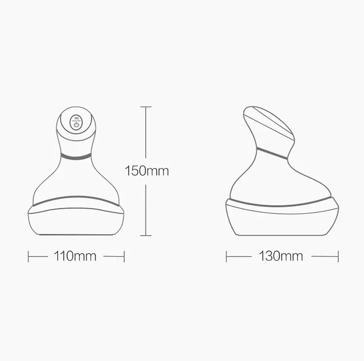 3D Intelligentes Elektrisches Kopfmassagegerät Kopfhautmassagegerät