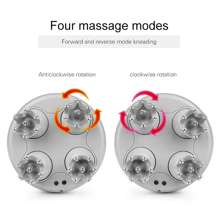 3D Intelligentes Elektrisches Kopfmassagegerät Kopfhautmassagegerät