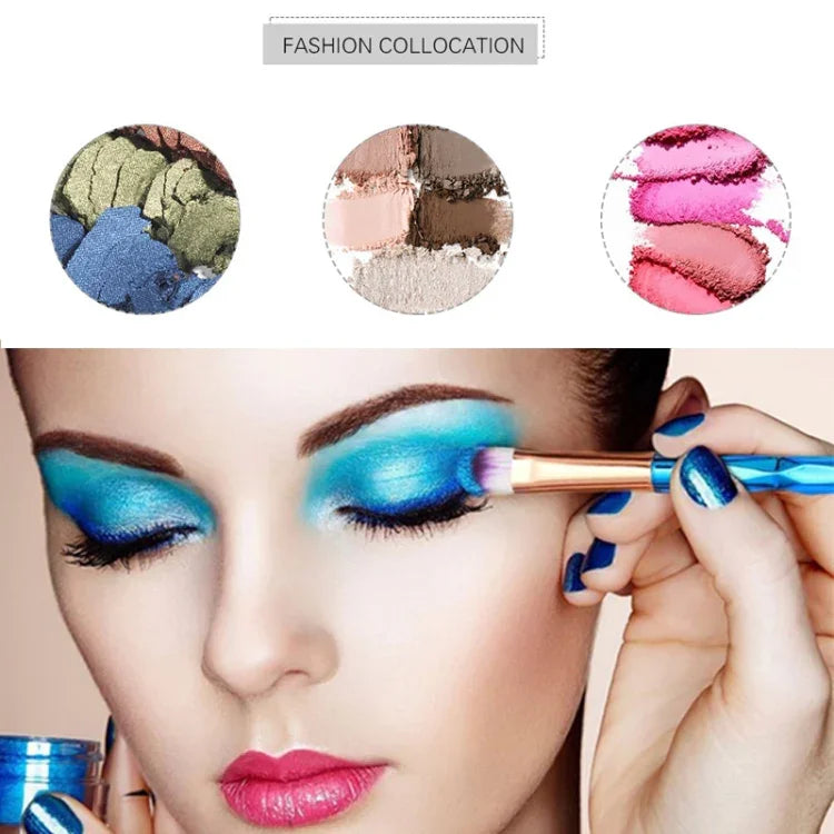 20-in-1-Augenpinsel mit Diamantgriff, multifunktionaler Make-up-Pinsel, Griff in Rosa und Blau, Pinsel in Lila, HCB9120A, HCB9120B, HCB9120C, HCB9120D, HCB9120E, HCB9120F, HCB9120G