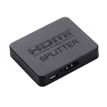 4K HDMI-Splitter Full HD 1080p Video HDMI Umschalter 1x2 Split Out Verstärker Dual Display für HDTV DVD PS3 Xbox, 4K HDMI (Schwarz), 4K HDMI (Weiß)