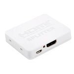 4K HDMI-Splitter Full HD 1080p Video HDMI Umschalter 1x2 Split Out Verstärker Dual Display für HDTV DVD PS3 Xbox, 4K HDMI (Schwarz), 4K HDMI (Weiß)