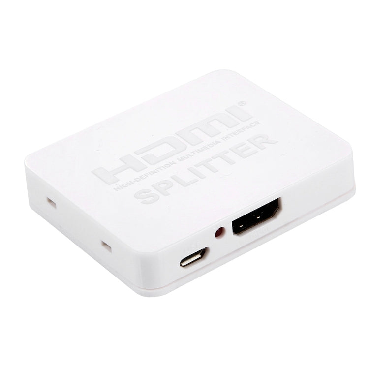 4K HDMI-Splitter Full HD 1080p Video HDMI Umschalter 1x2 Split Out Verstärker Dual Display für HDTV DVD PS3 Xbox, 4K HDMI (Schwarz), 4K HDMI (Weiß)