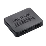 4K HDMI-Splitter Full HD 1080p Video HDMI Umschalter 1x2 Split Out Verstärker Dual Display für HDTV DVD PS3 Xbox, 4K HDMI (Schwarz), 4K HDMI (Weiß)