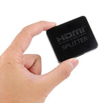 4K HDMI-Splitter Full HD 1080p Video HDMI Umschalter 1x2 Split Out Verstärker Dual Display für HDTV DVD PS3 Xbox, 4K HDMI (Schwarz), 4K HDMI (Weiß)