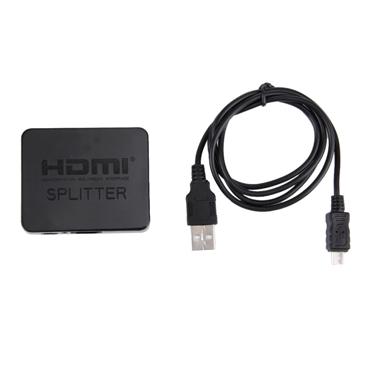 4K HDMI-Splitter Full HD 1080p Video HDMI Umschalter 1x2 Split Out Verstärker Dual Display für HDTV DVD PS3 Xbox, 4K HDMI (Schwarz), 4K HDMI (Weiß)