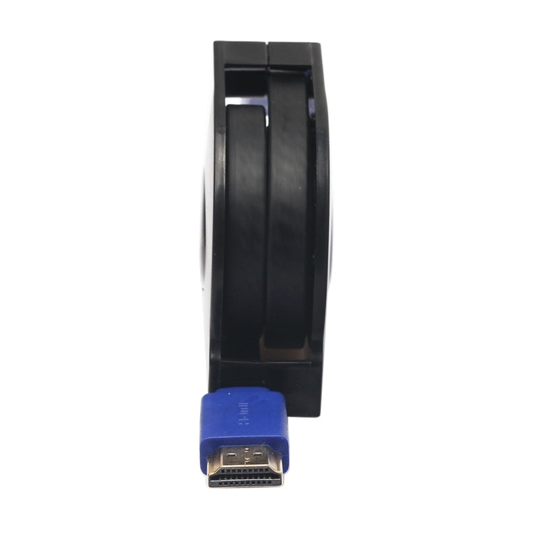 1,8m HDMI 1.4 (1080P) vergoldete Stecker HDMI Stecker zu HDMI Stecker einziehbares Flachkabel, Länge: 1,8m
