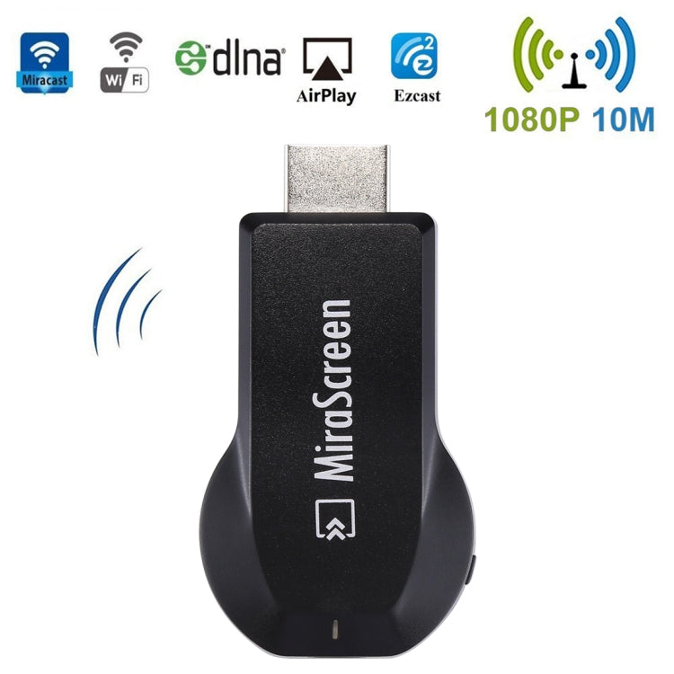 MiraScreen WLAN-Display-Dongle / Miracast Airplay DLNA Display Receiver Dongle Drahtloses Spiegelungsgerät mit 2-in-1 USB-Kabel