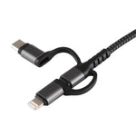 3 in 1 Micro USB + USB-C / Typ-C + 8-Pin zu HDMI HDTV Kabel
