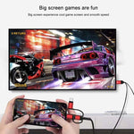 3 in 1 Micro USB + USB-C / Typ-C + 8-Pin zu HDMI HDTV Kabel
