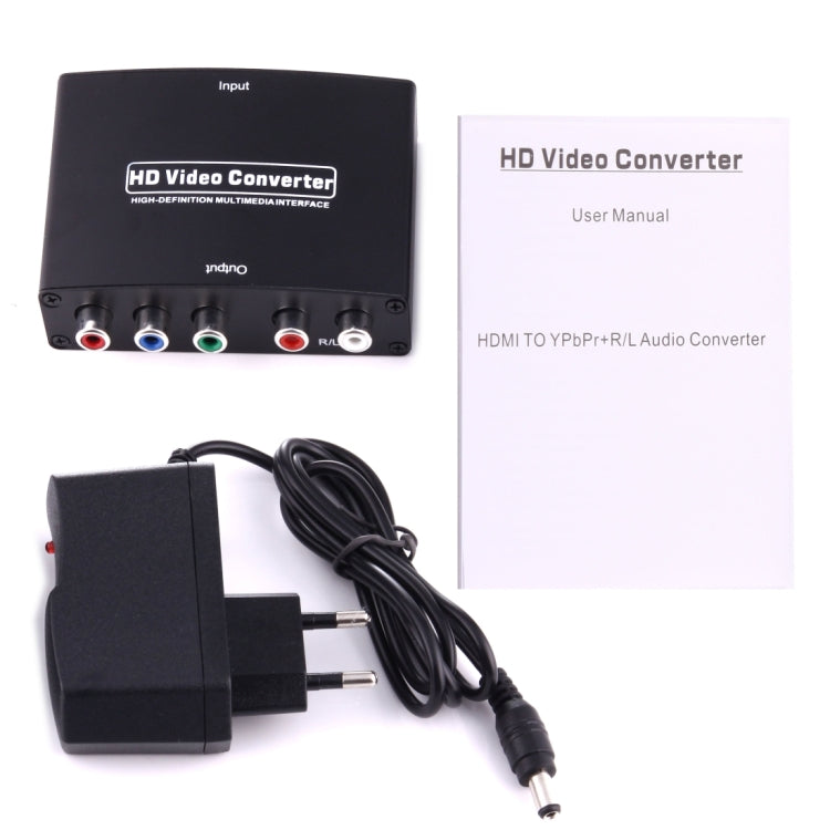 1080P HD HDMI zu YPbPr Video- und R/L Audio Adapter Konverter, HDMI zu YPbPr+R/L