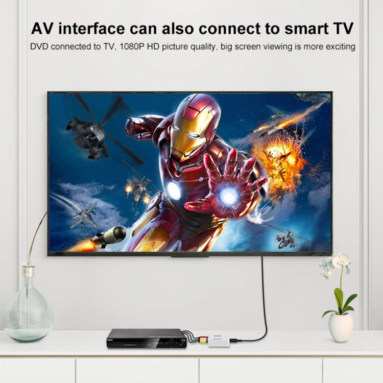 HOWEI HW-2105 Mini AV CVBS/L+R Audio zu HDMI Konverter Adapter, unterstützt Scaler 1080P, HW-2105 AV zu HDMI