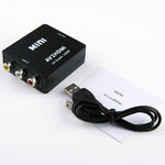 HOWEI HW-2105 Mini AV CVBS/L+R Audio zu HDMI Konverter Adapter, unterstützt Scaler 1080P, HW-2105 AV zu HDMI