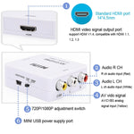 HOWEI HW-2105 Mini AV CVBS/L+R Audio zu HDMI Konverter Adapter, unterstützt Scaler 1080P, HW-2105 AV zu HDMI